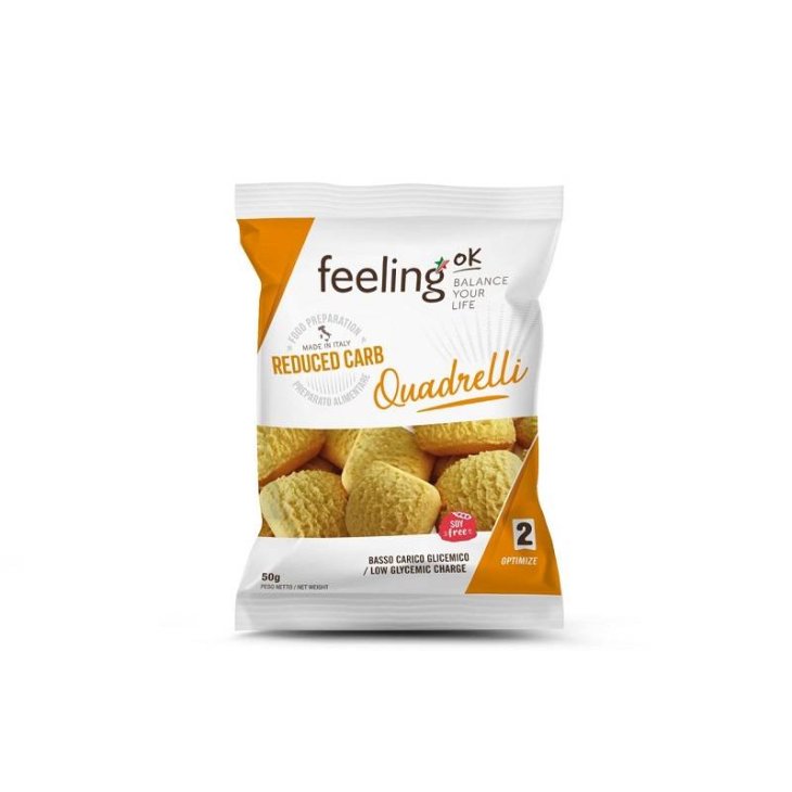 FeelingOk Optimize 2 Quadrelli Gusto Arancia 50 Gr