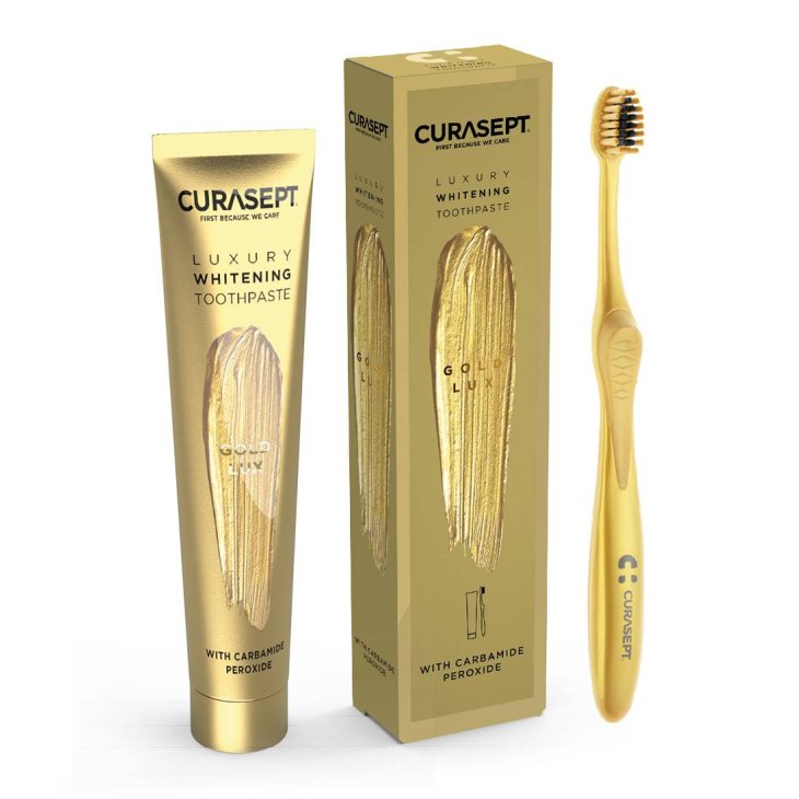Curasept Gold Luxury Whitening Dentifricio + Spazzolino