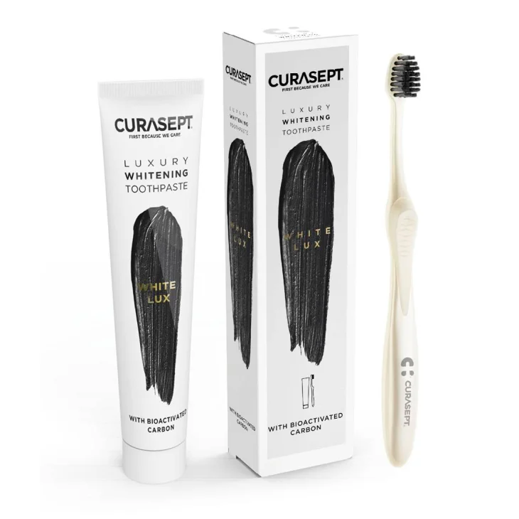 Curasept White Luxury Whitening Dentifricio + Spazzolino