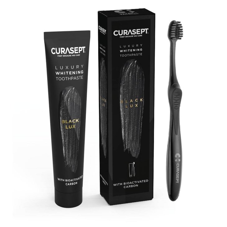 Curasept Black Luxury Whitening Sbiancante Dentifricio + Spazzolino