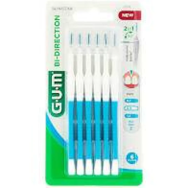 Sunstar Gum Bi-Direction Scovolini Punta Microfine 6 Pezzi