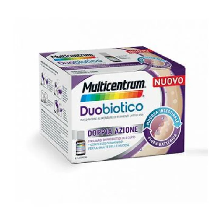 Multicentrum Duobiotico Integratore Fermenti Lattici Vivi 8 Flaconcini
