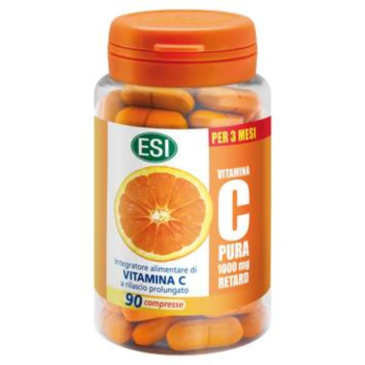 ESI Vitamina C Pura 1000 mg Retard Integratore Vitaminico 90 compresse