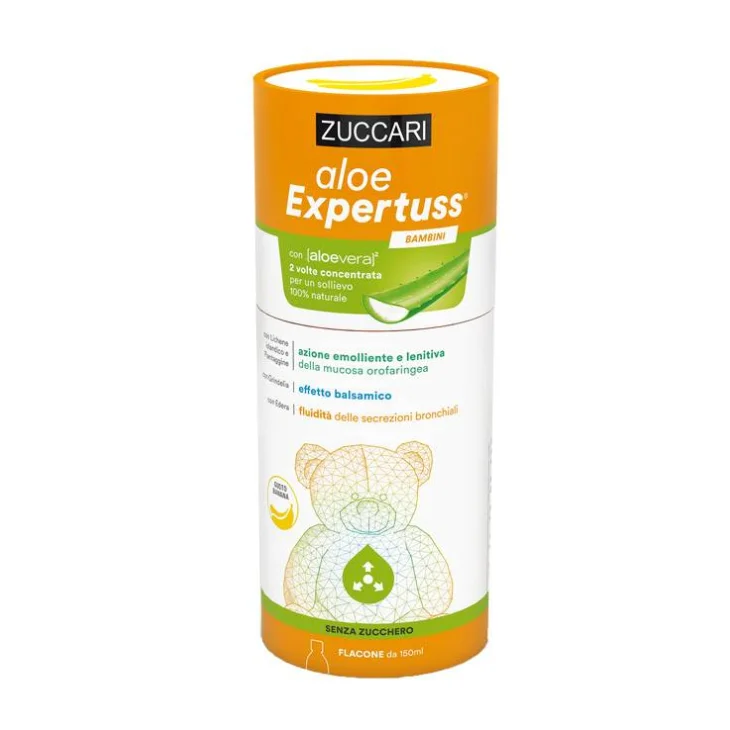 Zuccari Aloe Expertuss Bambini Sciroppo Tosse Gusto Banana