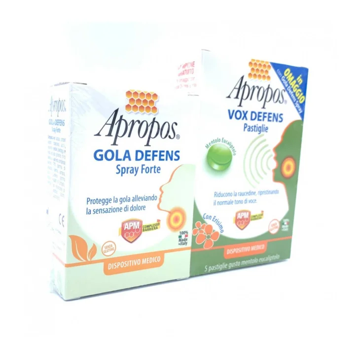 Apropos Gola Defens Spray Forte +  Vox Defens Pastiglie Omaggio