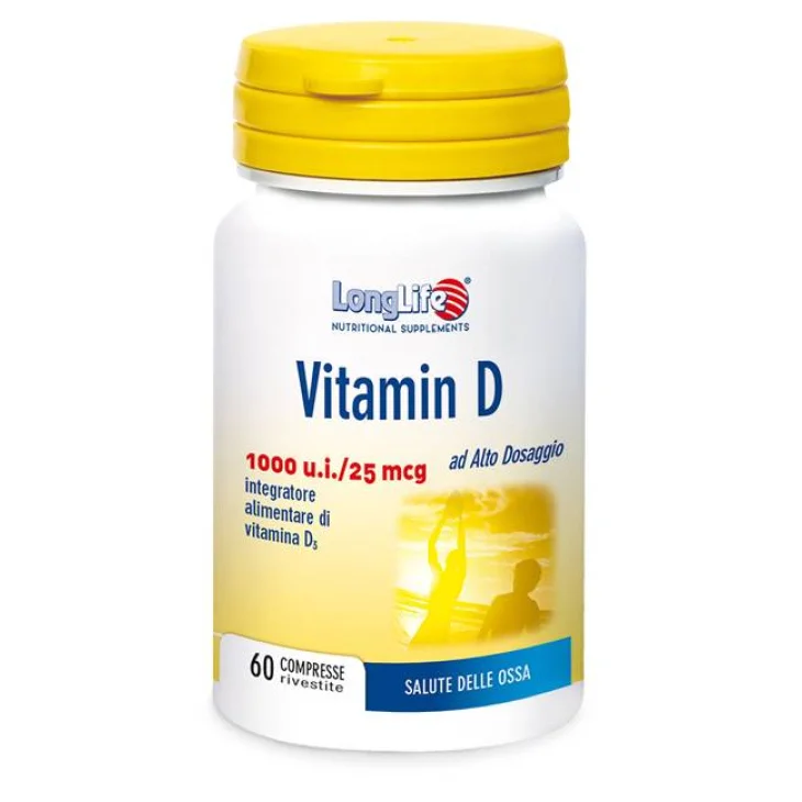 Longlife Vitamina D1000 Integratore Benessere Articolazioni Ossa Cartilagini