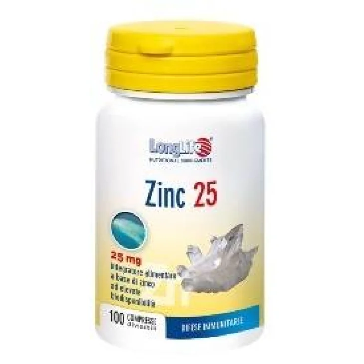 Longlife Zinc25 Integratore Pelle Capelli e Unghie