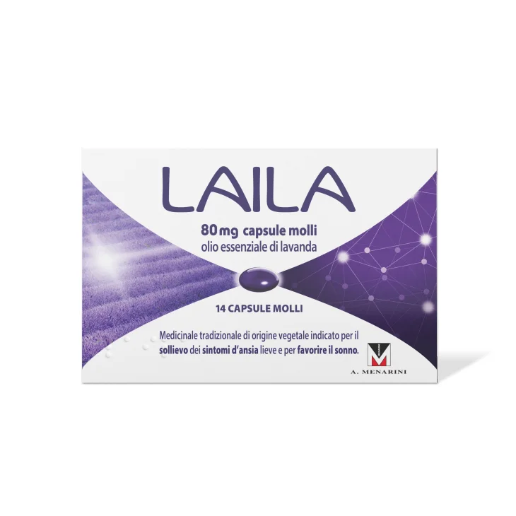Laila capsule molli 80 Mg contro i sintomi dell'ansia 14 capsule