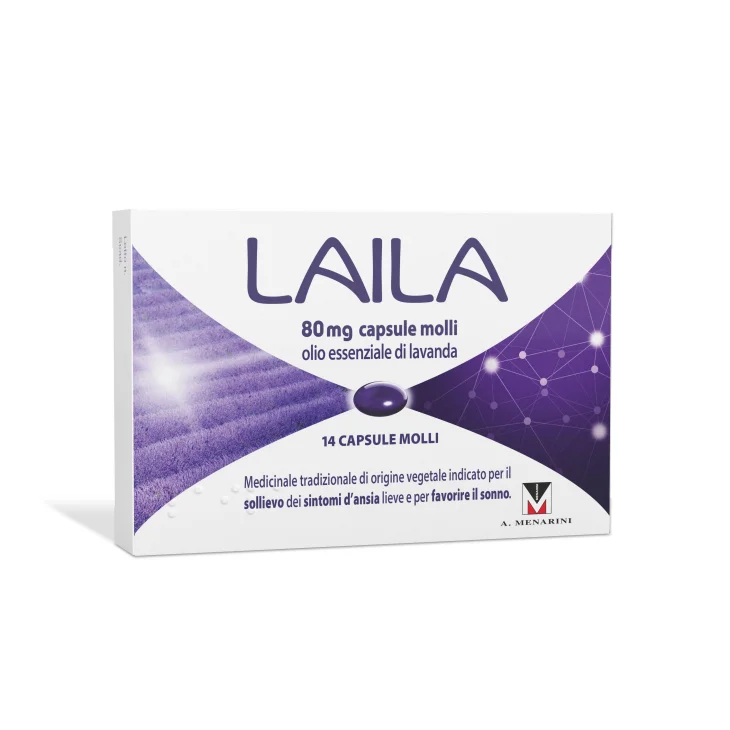 Laila capsule molli 80 Mg contro i sintomi dell'ansia 14 capsule