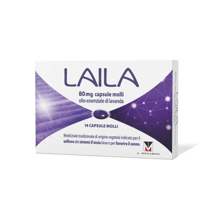 Laila capsule molli 80 Mg contro i sintomi dell'ansia 14 capsule