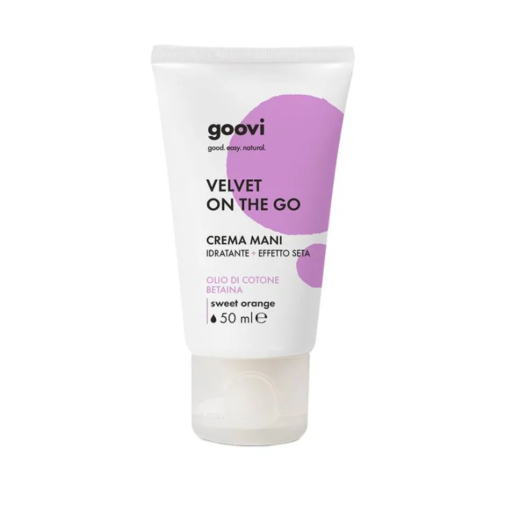 Goovi Crema Mani Velvet on the Go Idratante e Leggera