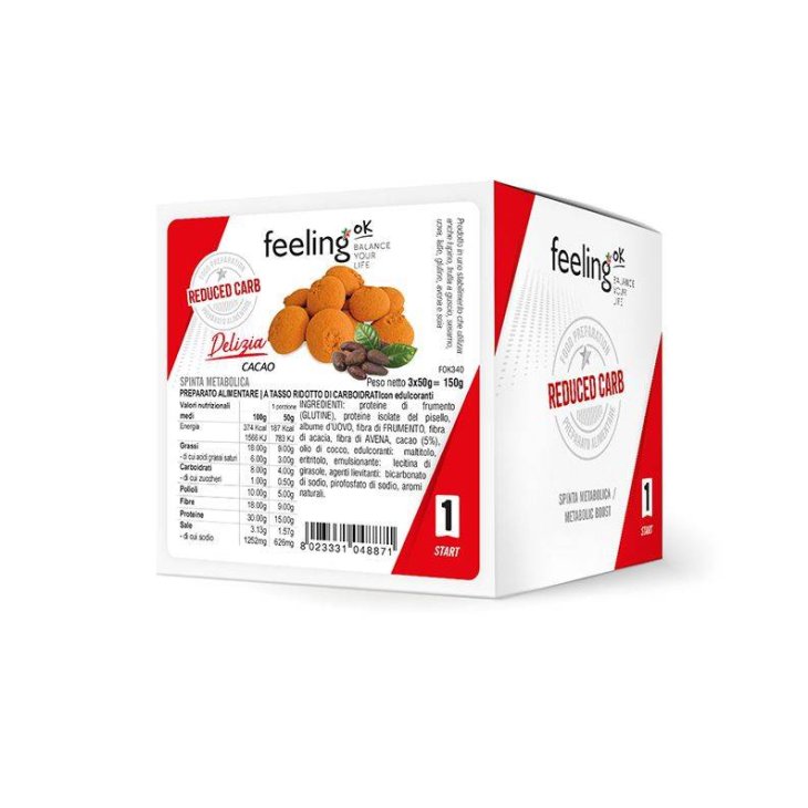 FeelingOk Start 1 Delizia Gusto Cacao 50 g