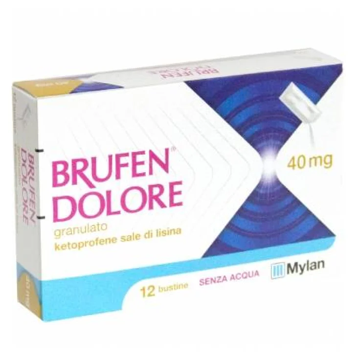 Brufen Dolore Granulato Orale 12 Bustine 40 Mg