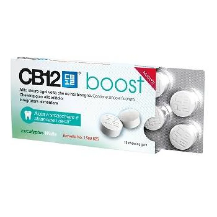 CB 12 Boost Eucalyptus Whitening  Chewing Gum Alito Fresco