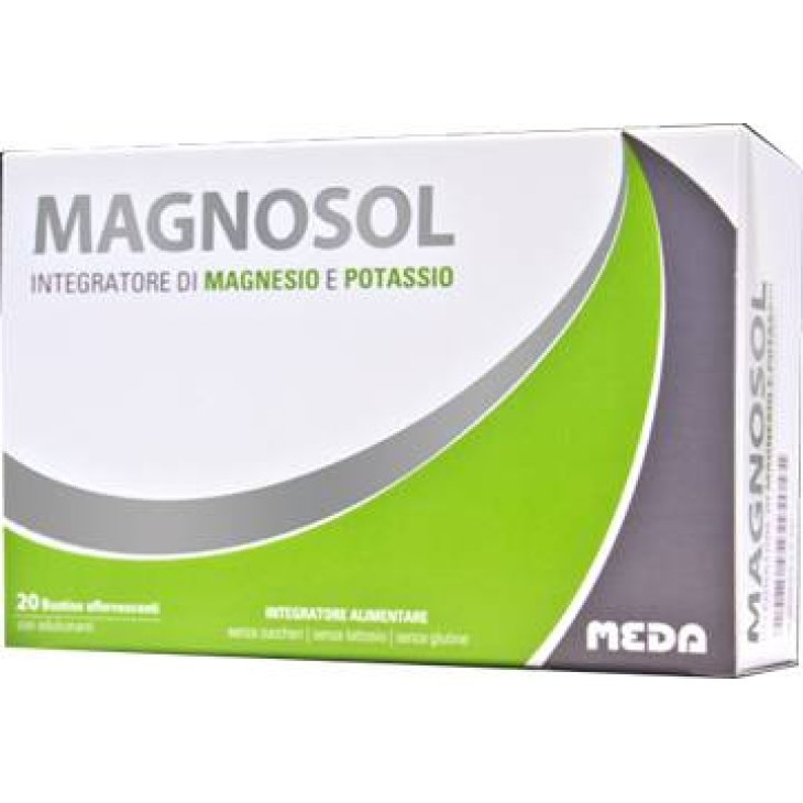 Meda Pharma Magnosol Integratore Magnesio e Potassio 20 Bustine Effervescenti