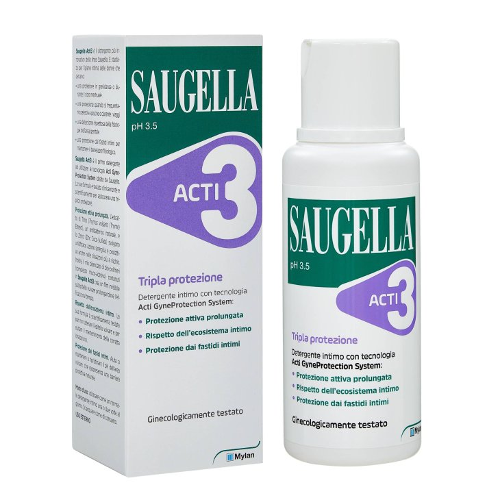 Saugella Acti3 Detergente Intimo Protegge 3 Volte