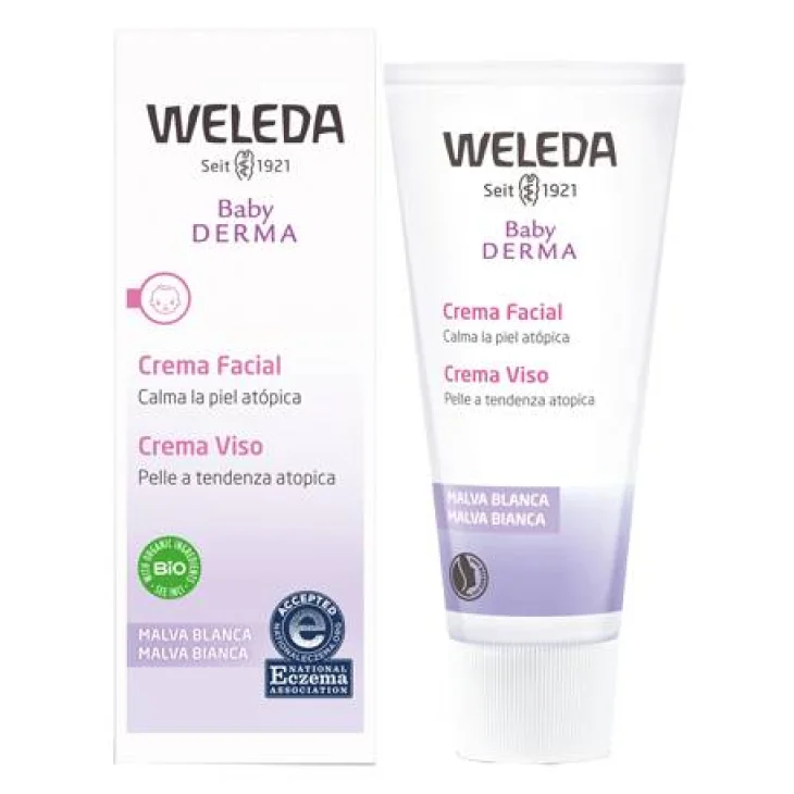 Weleda Baby Derma Crema Viso Malva Bianca 50 ml