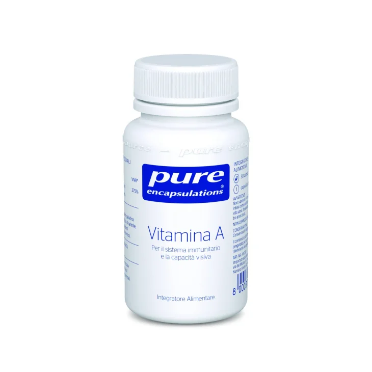 Pure Encapsulations Vitamina A Pelle Idrata e Occhi in Salute 30 Capsule