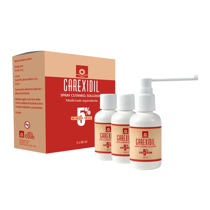 Carexidil 5% Soluzione Cutanea 3 Flaconi