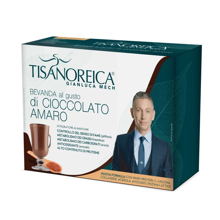 Tisanoreica Nuova Formula Bevanda Dietetica Gusto Cioccolato Amaro Senza Glutine