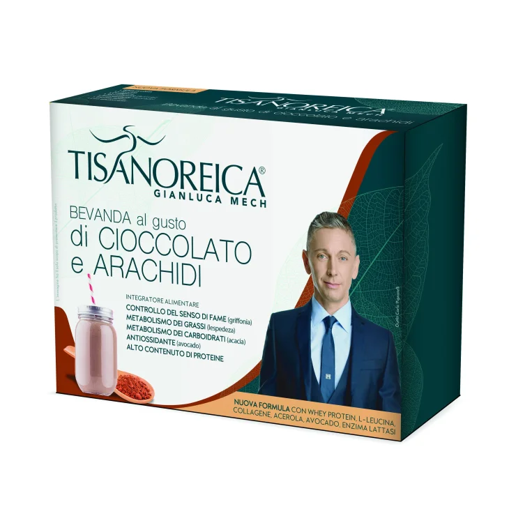 Tisanoreica Nuova Formula Bevanda Gusto Cioccolato e Arachidi Senza Glutine