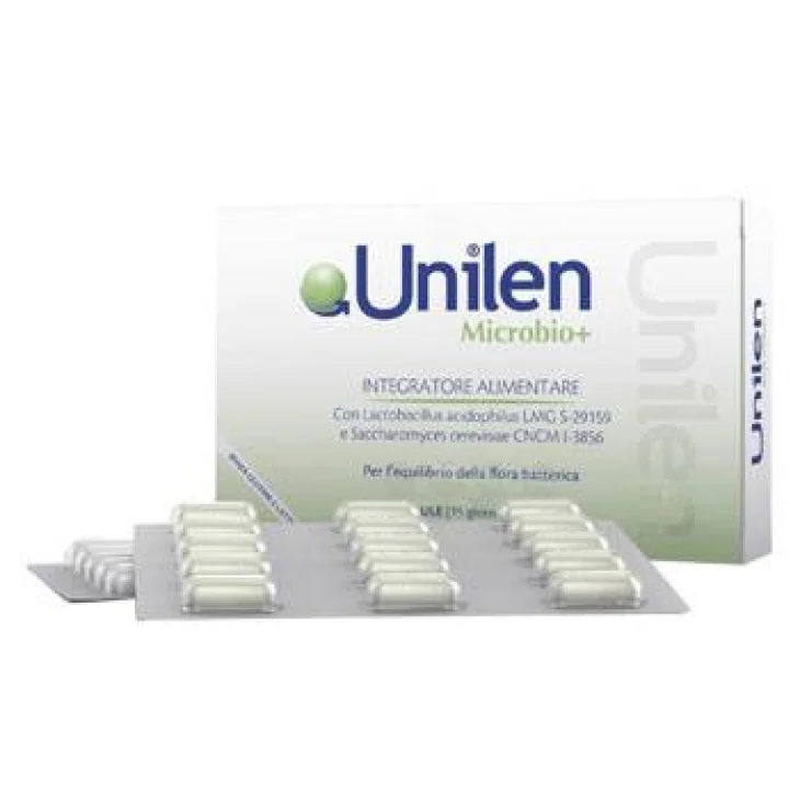Unilen Microbio+ Integratore per l'equilibrio intestinale 2 x 15 capsule