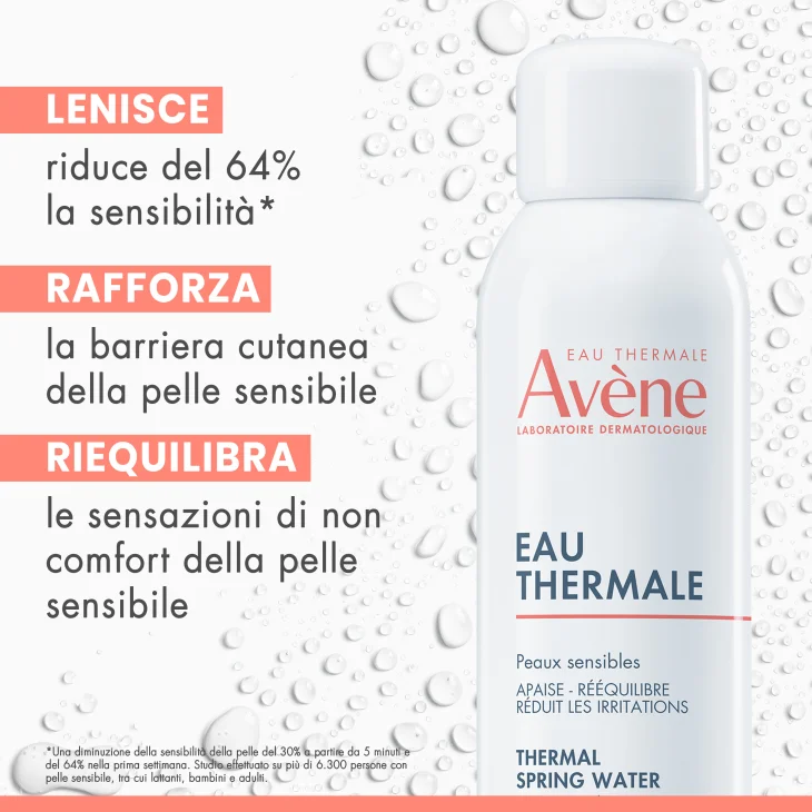 Avène Eau Thermale Acqua Termale Spray Lenitiva per pelle sensibile allergica e irritabile 150ml