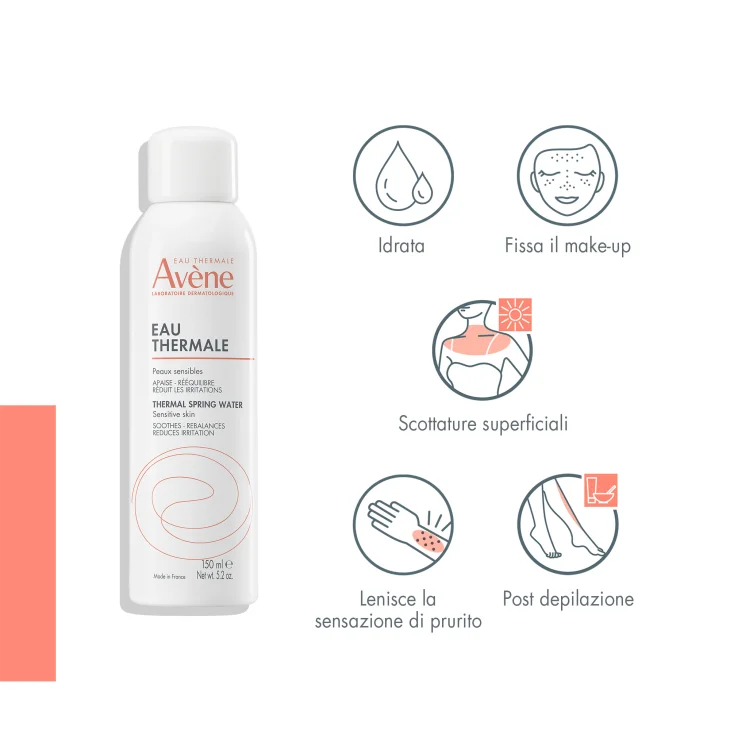 Avène Eau Thermale Acqua Termale Spray Lenitiva per pelle sensibile allergica e irritabile 150ml