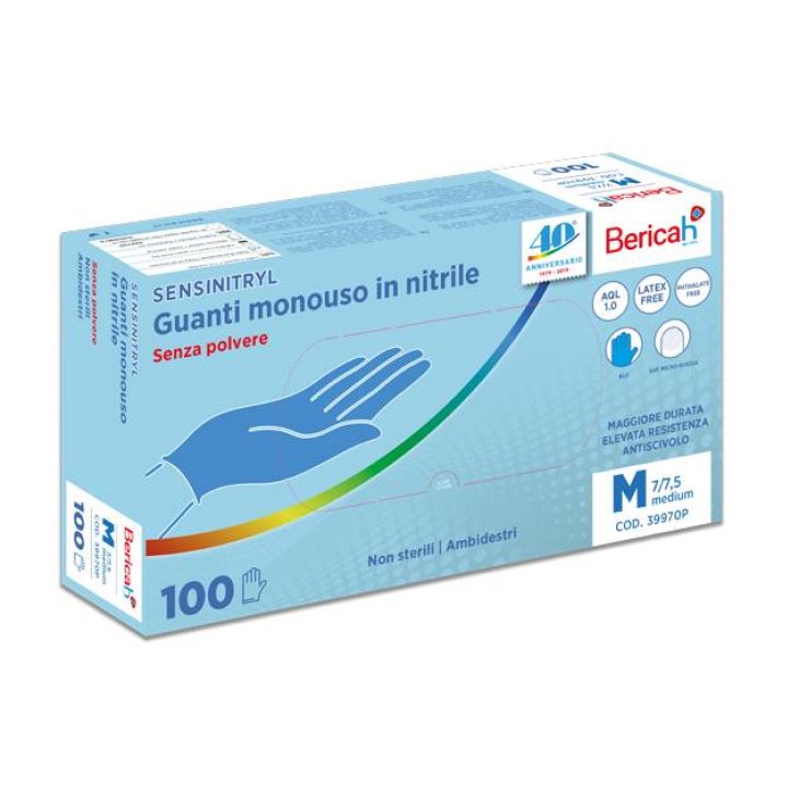 Sensinitryl Guanti Monouso Senza Polvere Misura S