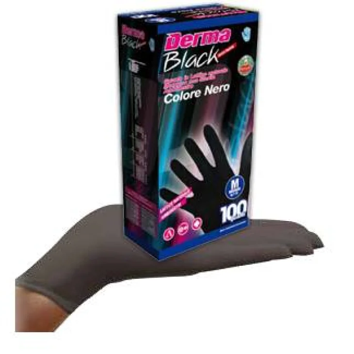 Derma Black Guanti in Lattice Naturale Misura S