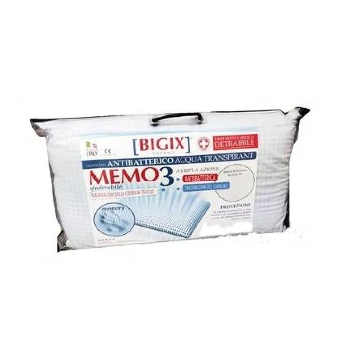 Bigix Pharma Memo3 Guanciale Antibatterico Acqua Traspirante