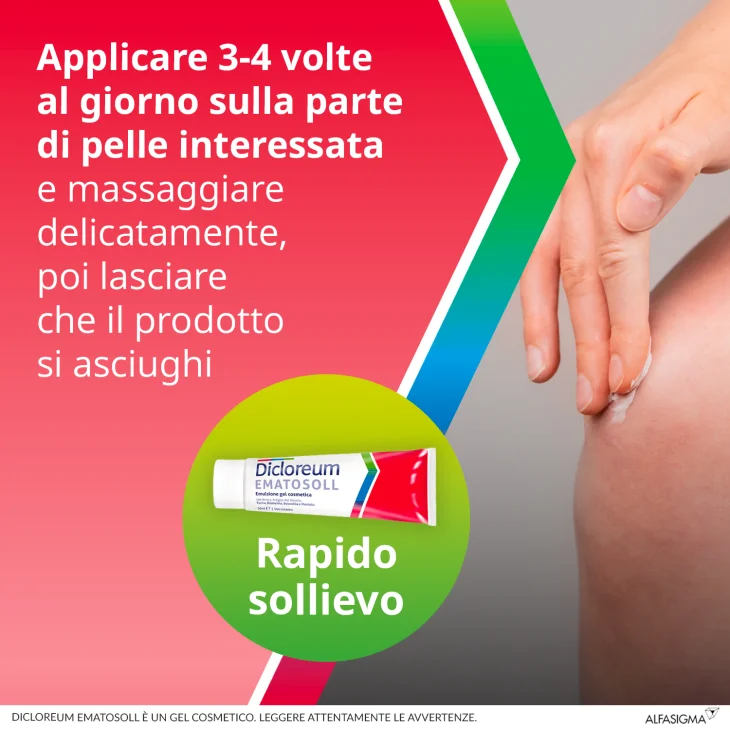 Dicloreum Ematosoll Emulsione Gel per Ematomi 50 ML