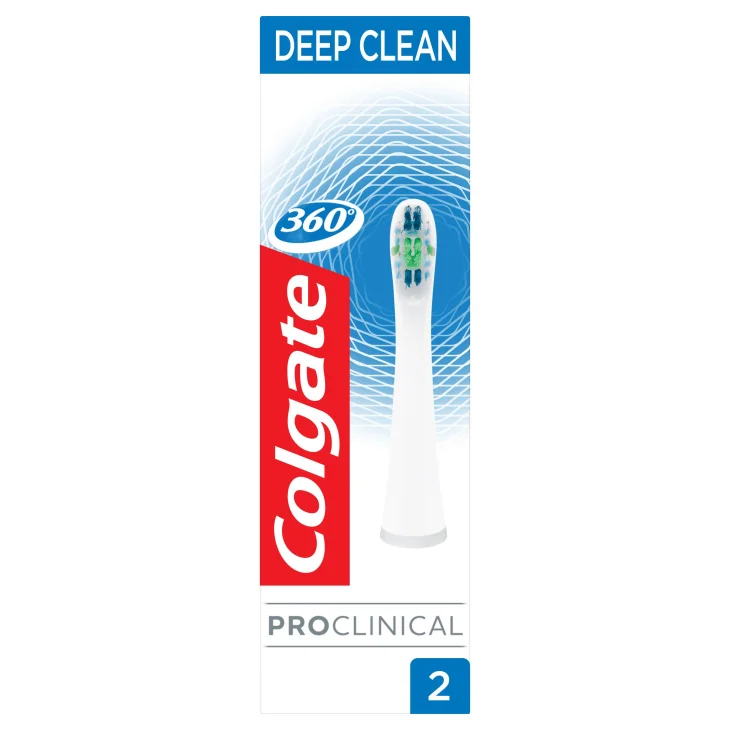 Colgate Testine di Ricambio Per Spazzolino Elettrico Pro Clinical