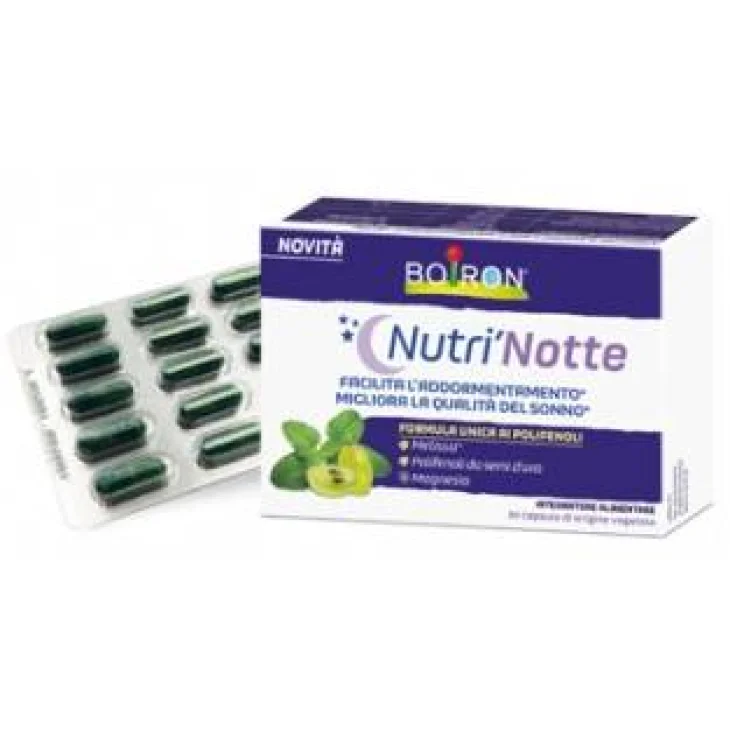 Boiron Nutrì Notte Integratore per Favorire il Riposo Notturno 30 capsule