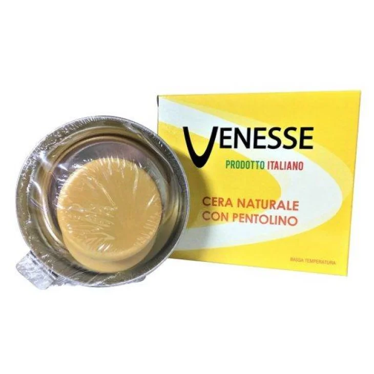 Venesse Cera Naturale con Pentolino Dischetti e Spatola