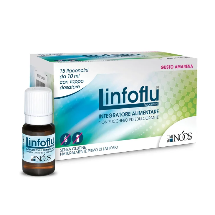Noos Linfoflu Flaconcini Integratore Difese Immunitarie 15 flaconcini