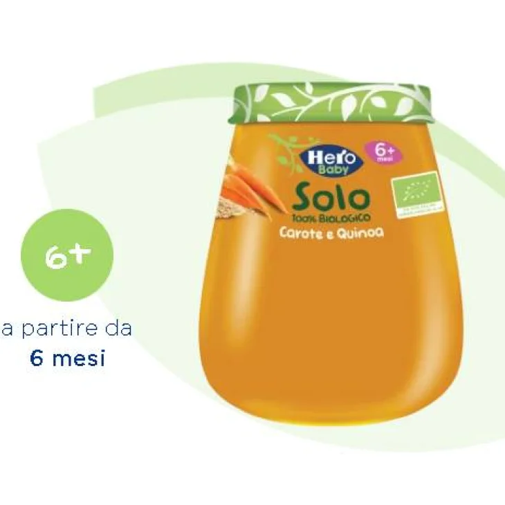 Hero Baby Solo Omogeneizzato Biologico Carota e Quinoa 120 gr