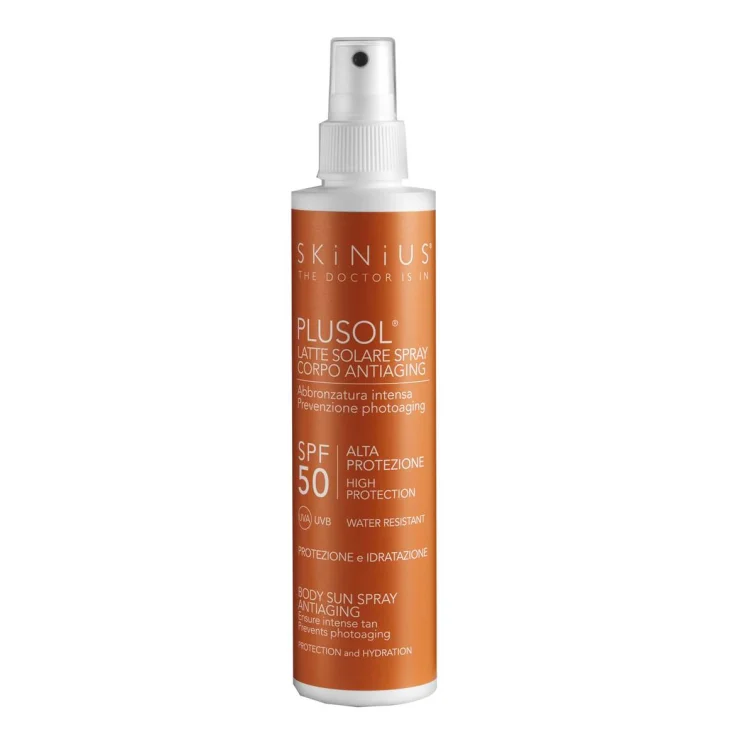 Skinius Plusol Latte Solare Spray Protezione Solare SPF 50 100 ml