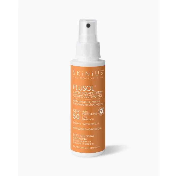 Skinius Plusol Latte Solare Spray Protezione Solare SPF 50 100 ml