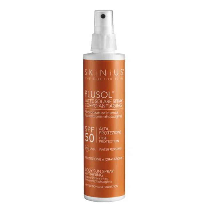 Skinius Plusol Latte Solare Spray Protezione Solare SPF 50 200 ml