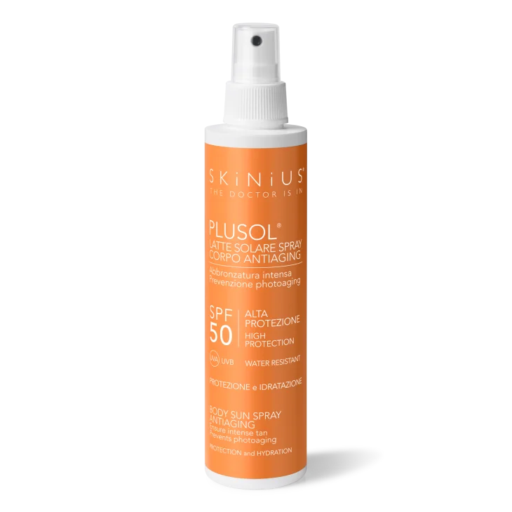 Skinius Plusol Latte Solare Spray Protezione Solare SPF 50 200 ml