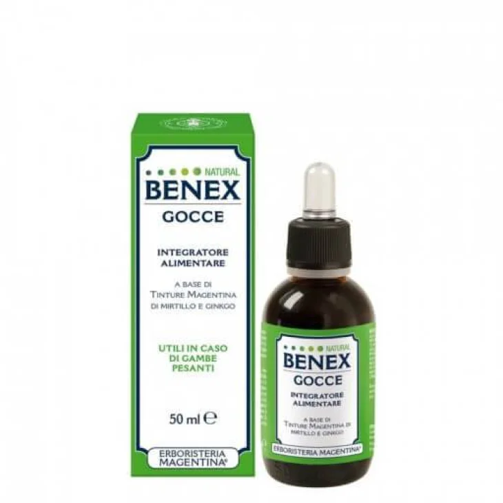 Erboristeria Magentina Benex Gocce Natural Gambe Pesanti 50 ml