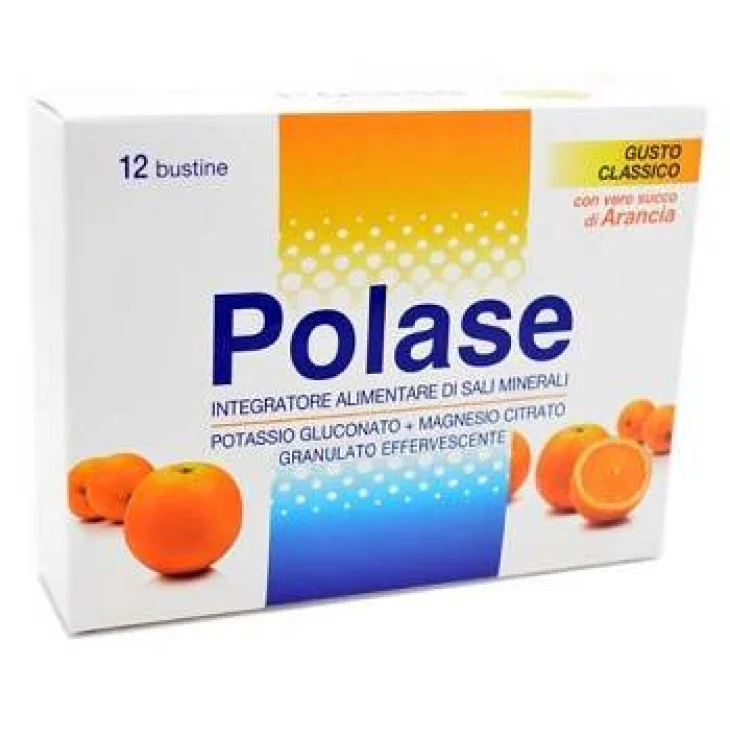 Polase Integratore Sali Minerali Gusto Arancia 12 Bustine