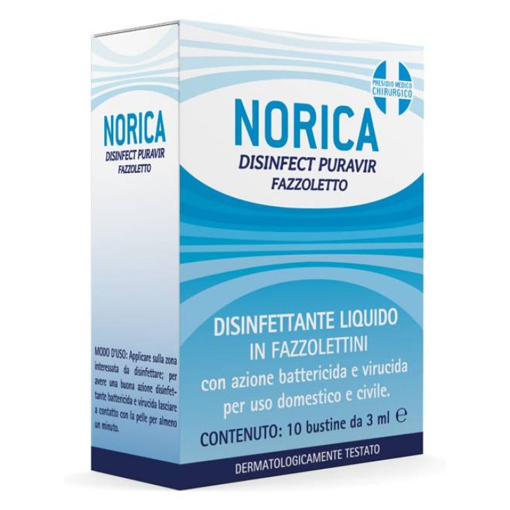 Norica Fazzoletto Disinfettante Puravir 10 bustine