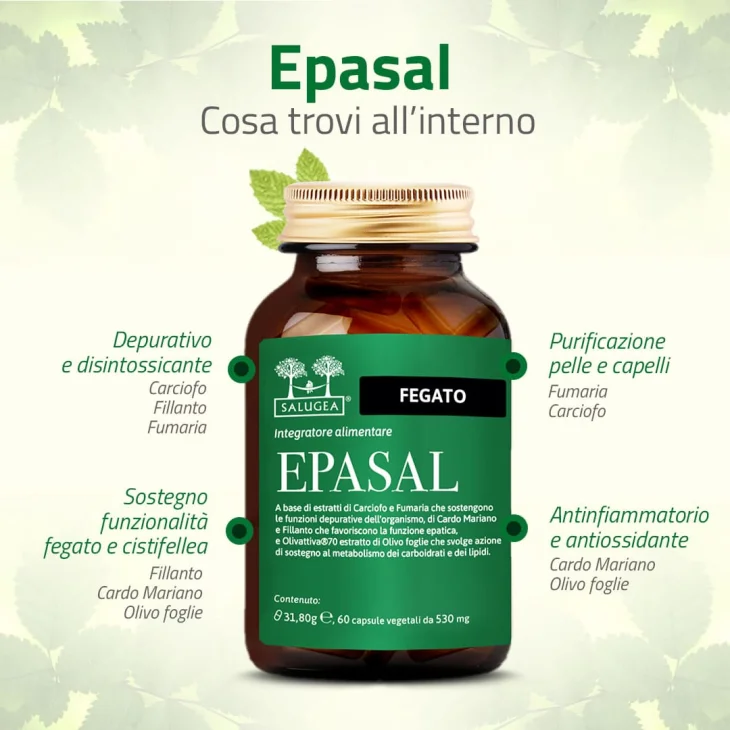 Salugea Epasal Integratore Depurativo Fegato 60 capsule