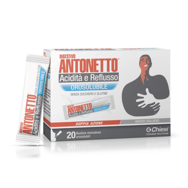 Digestivo Antonetto Acidità e Reflusso 20 bustine orosolubili