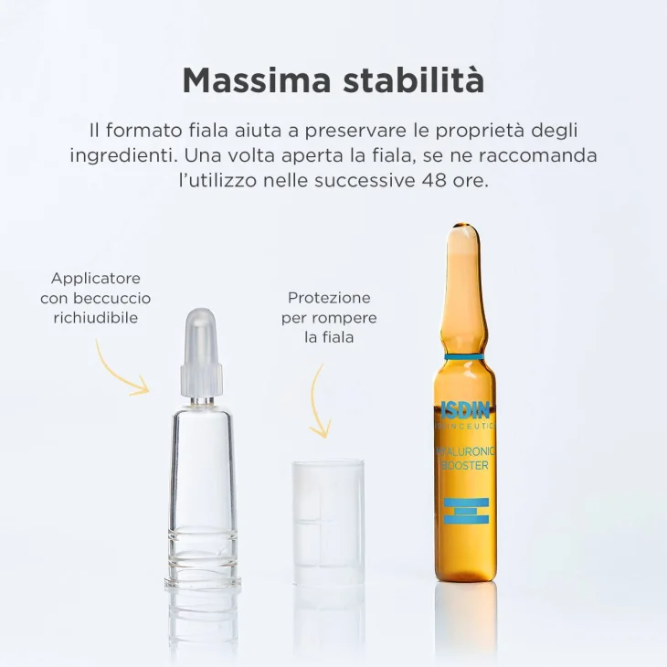 Isdin Isdinceutics Hyaluronic Booster Siero Idratante Calmante 10 fiale