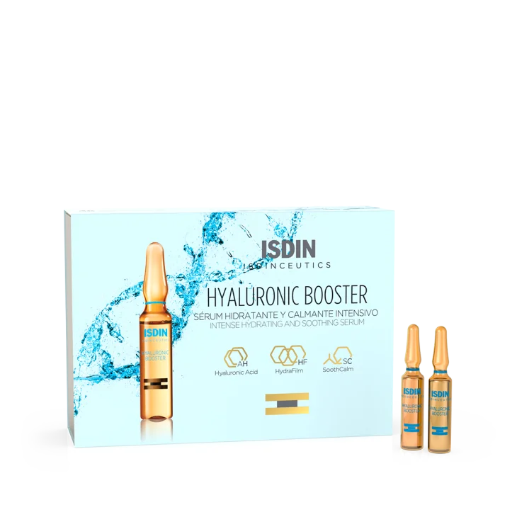 Isdin Isdinceutics Hyaluronic Booster Siero Idratante Calmante 10 fiale