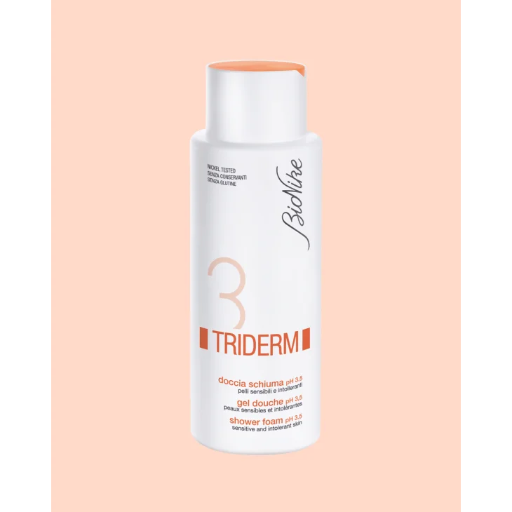 BioNike Triderm Syndet Doccia Schiuma Riacidificante PH 3.5 Pelli Sensibili 400 ml