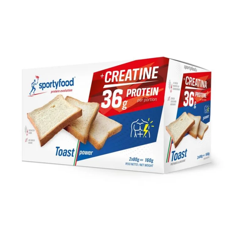 Sportyfood Creatine Toast Proteici Gusto Naturale 160 g